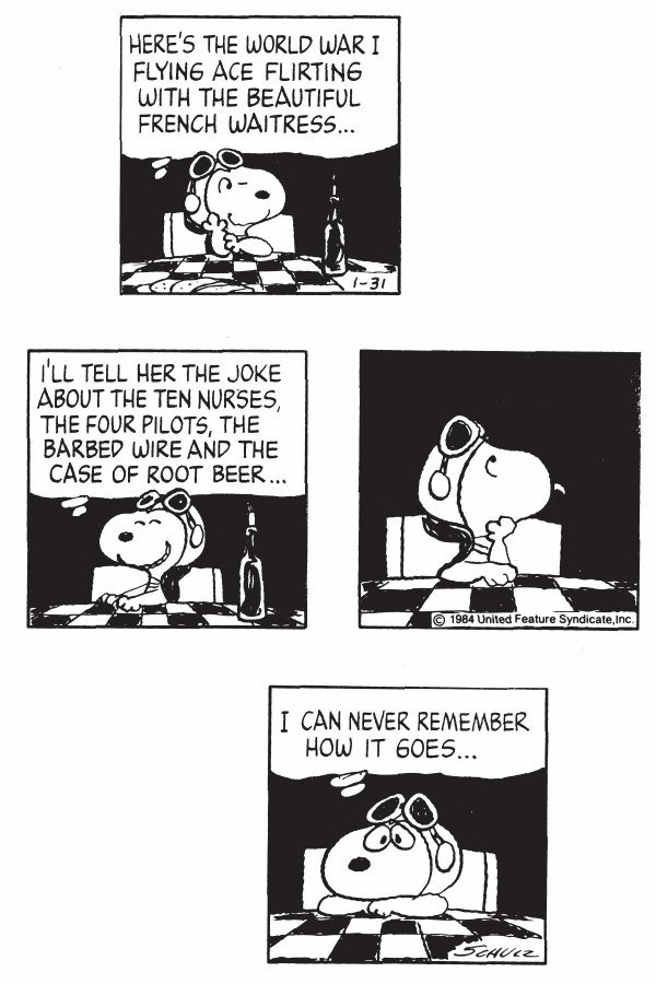 page 102 of snoopy the flying ace