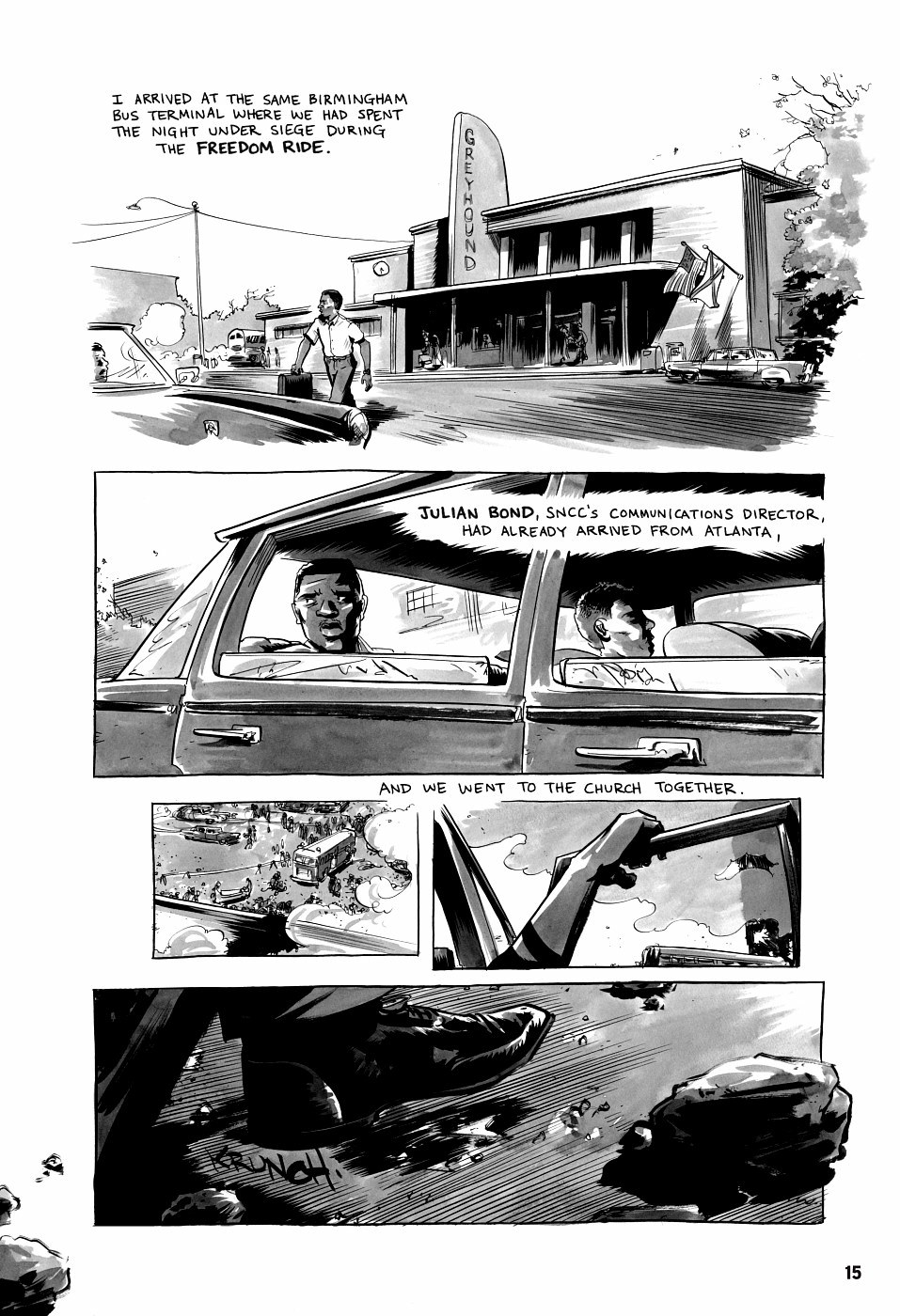 page 15 of march book three graphic novel