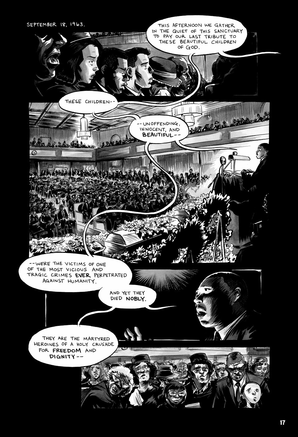 page 17 of march book three graphic novel