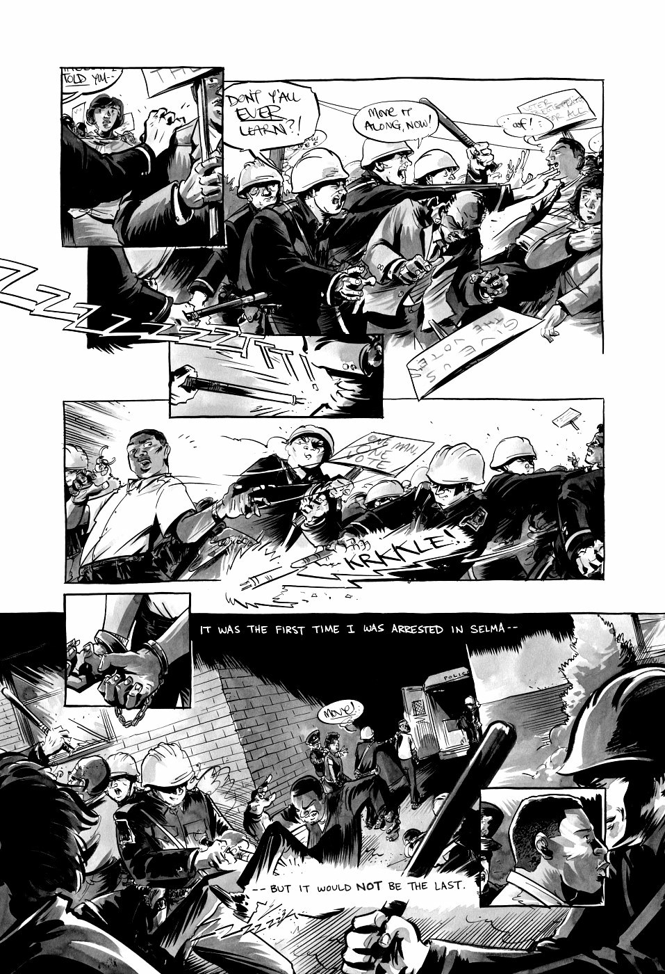 page 34 of march book three graphic novel