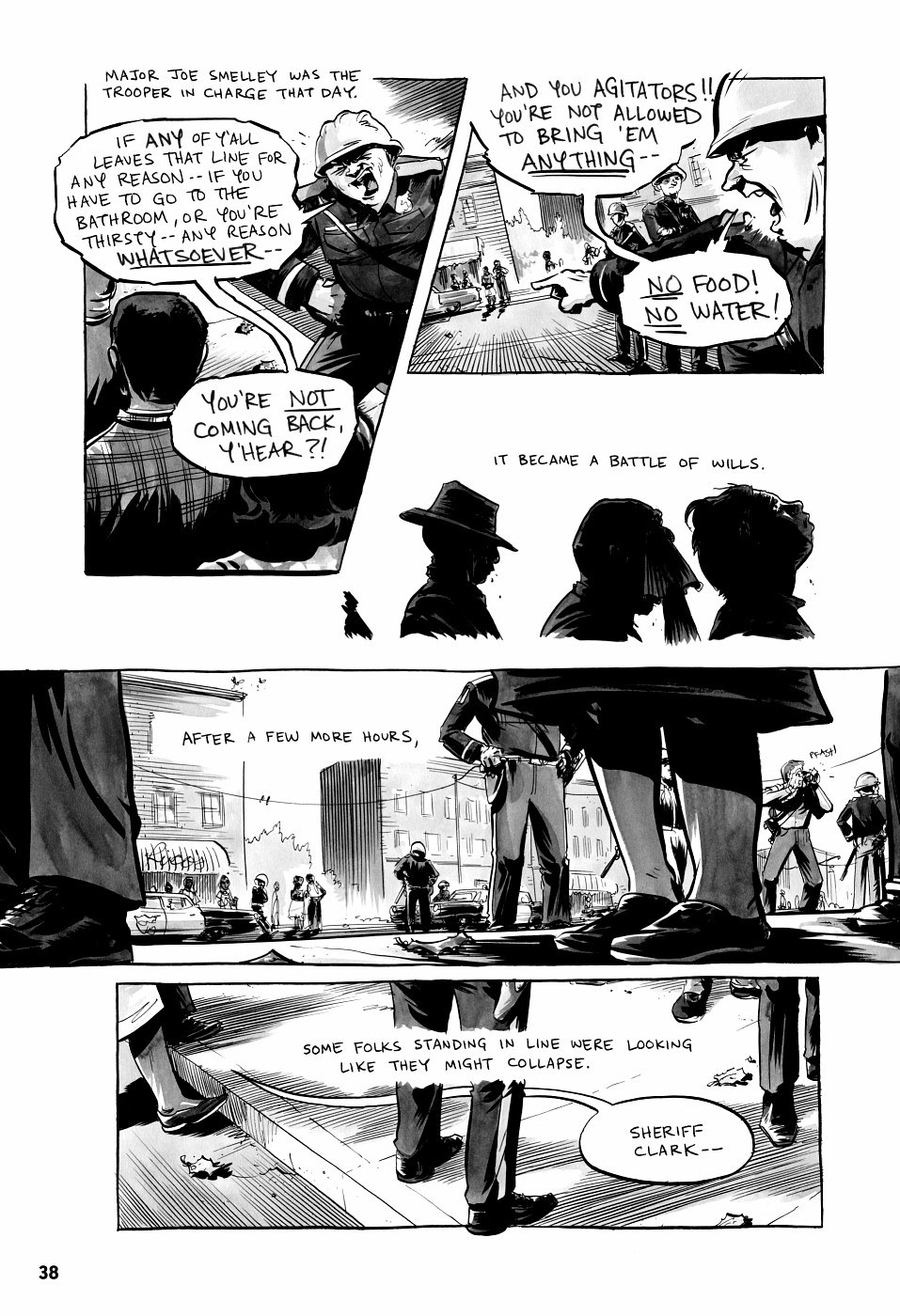 page 38 of march book three graphic novel