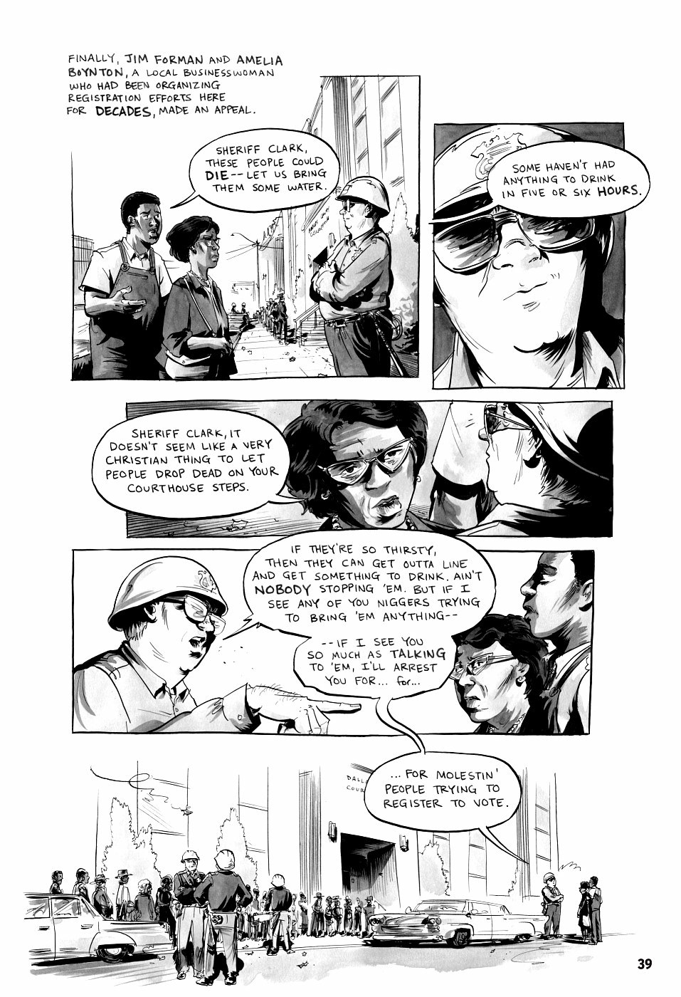 page 39 of march book three graphic novel