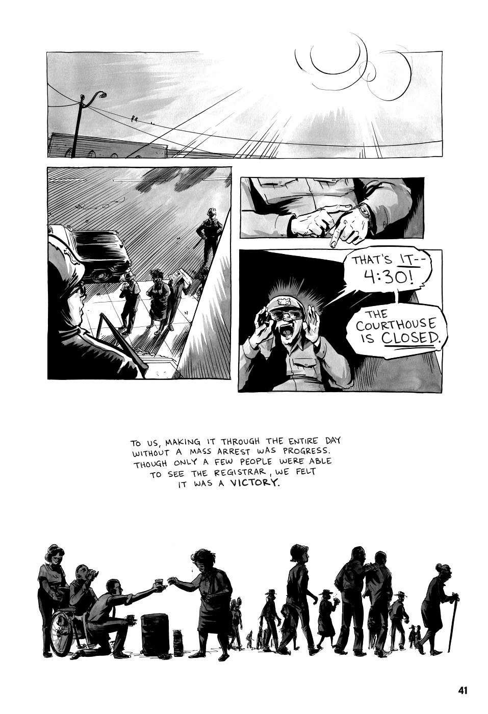 page 41 of march book three graphic novel