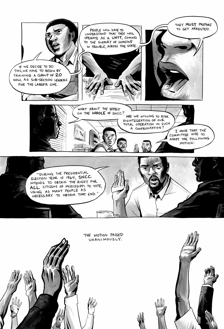 page 59 of march book three graphic novel