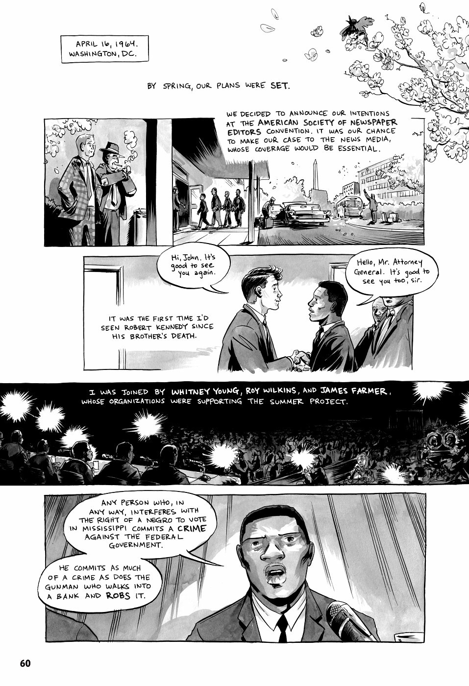 page 60 of march book three graphic novel