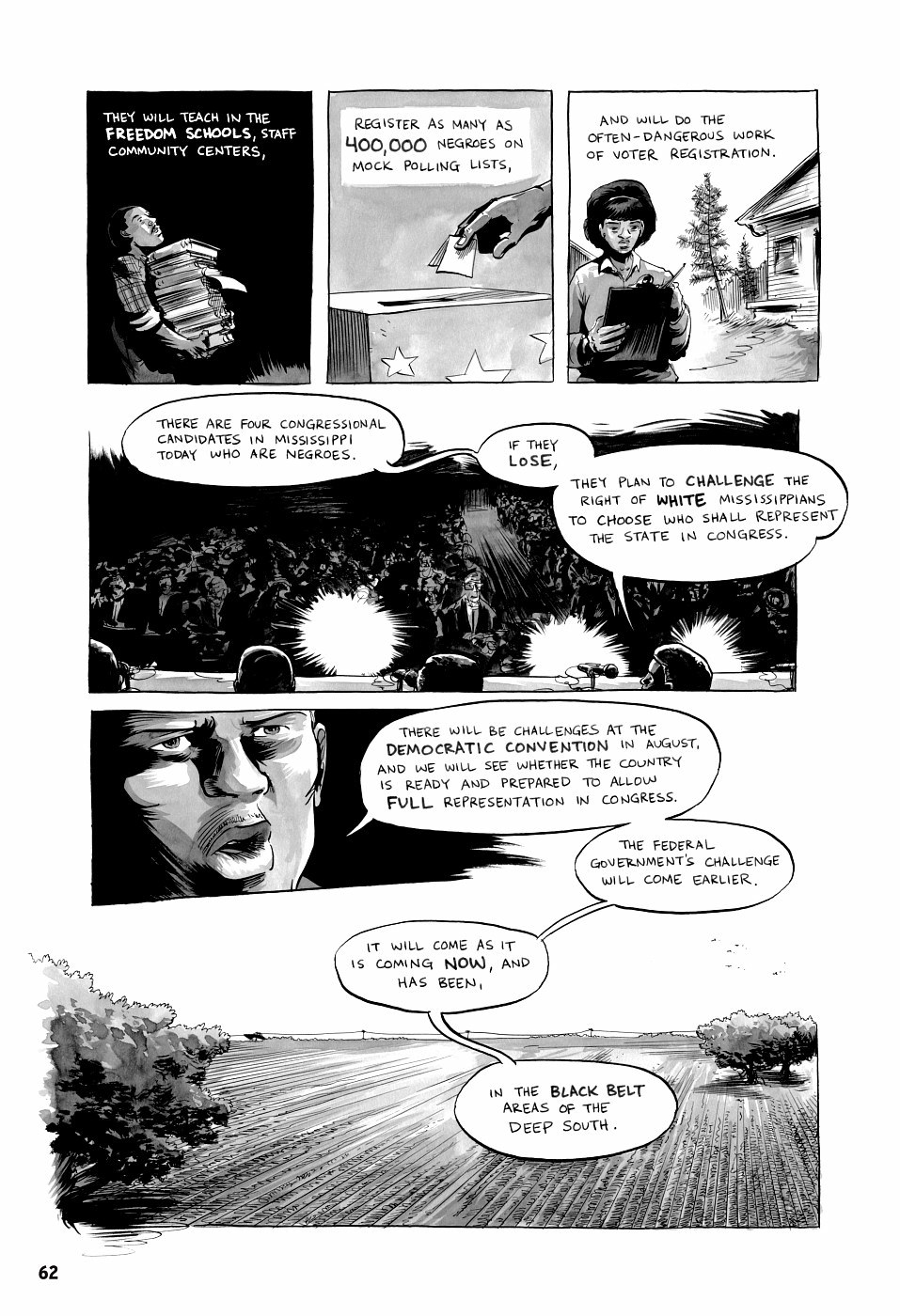 page 62 of march book three graphic novel