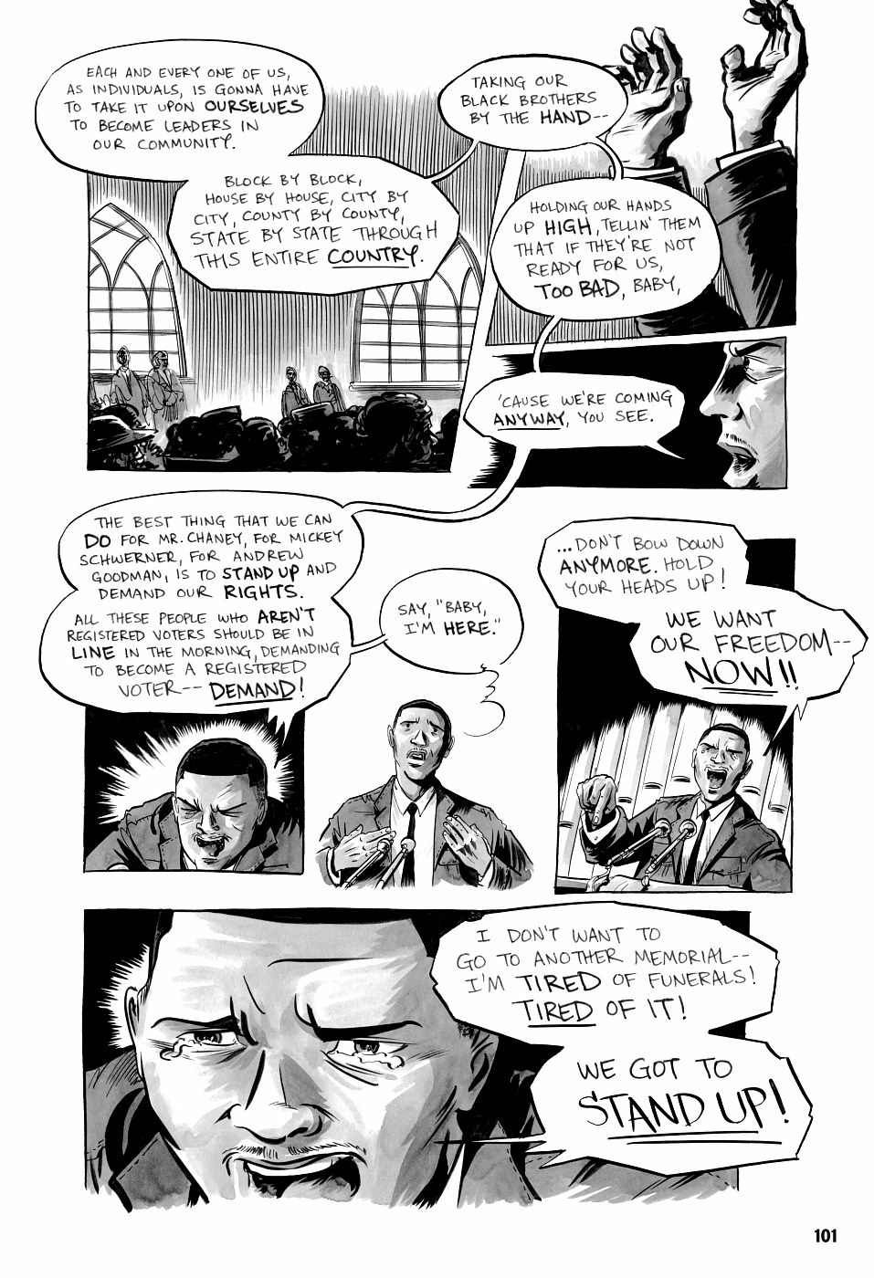 page 101 of march book three graphic novel