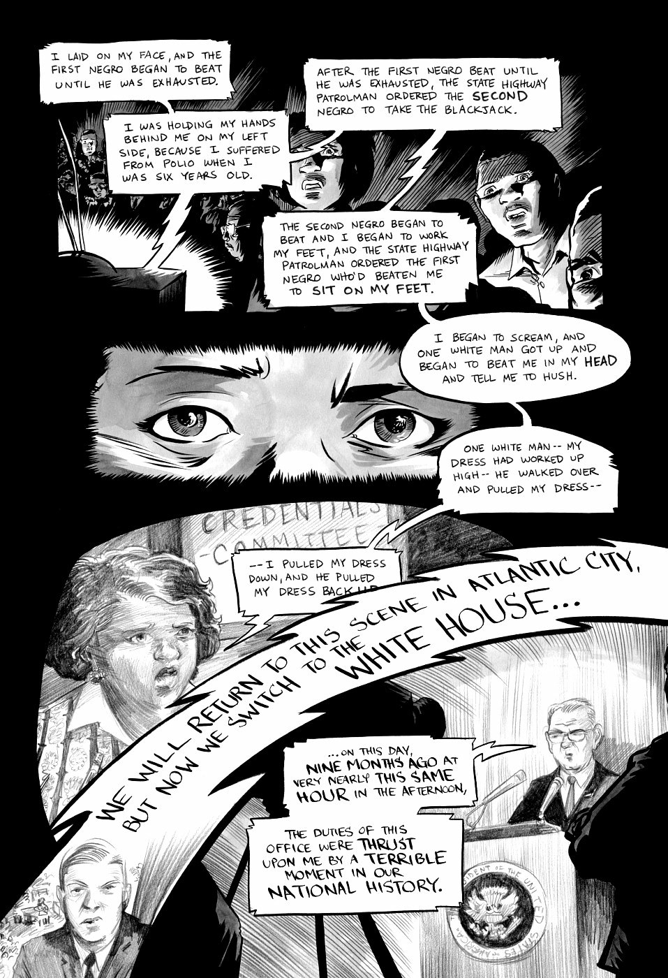 page 112 of march book three graphic novel