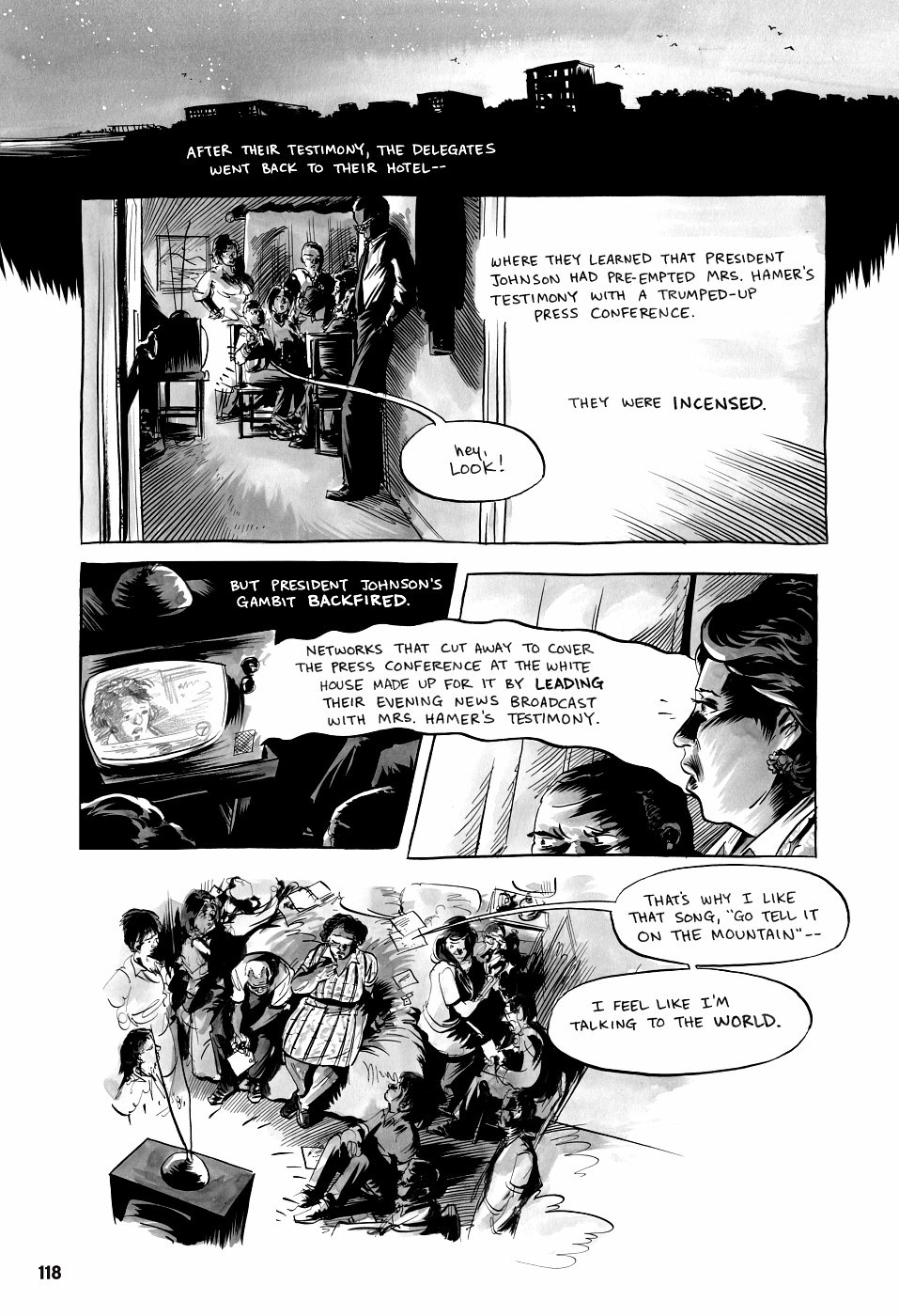 page 118 of march book three graphic novel