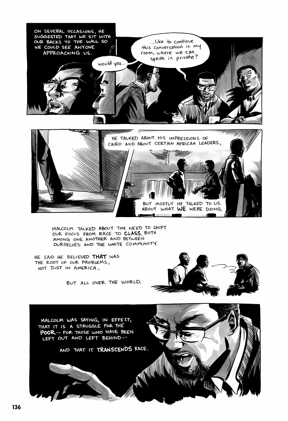 page 136 of march book three graphic novel