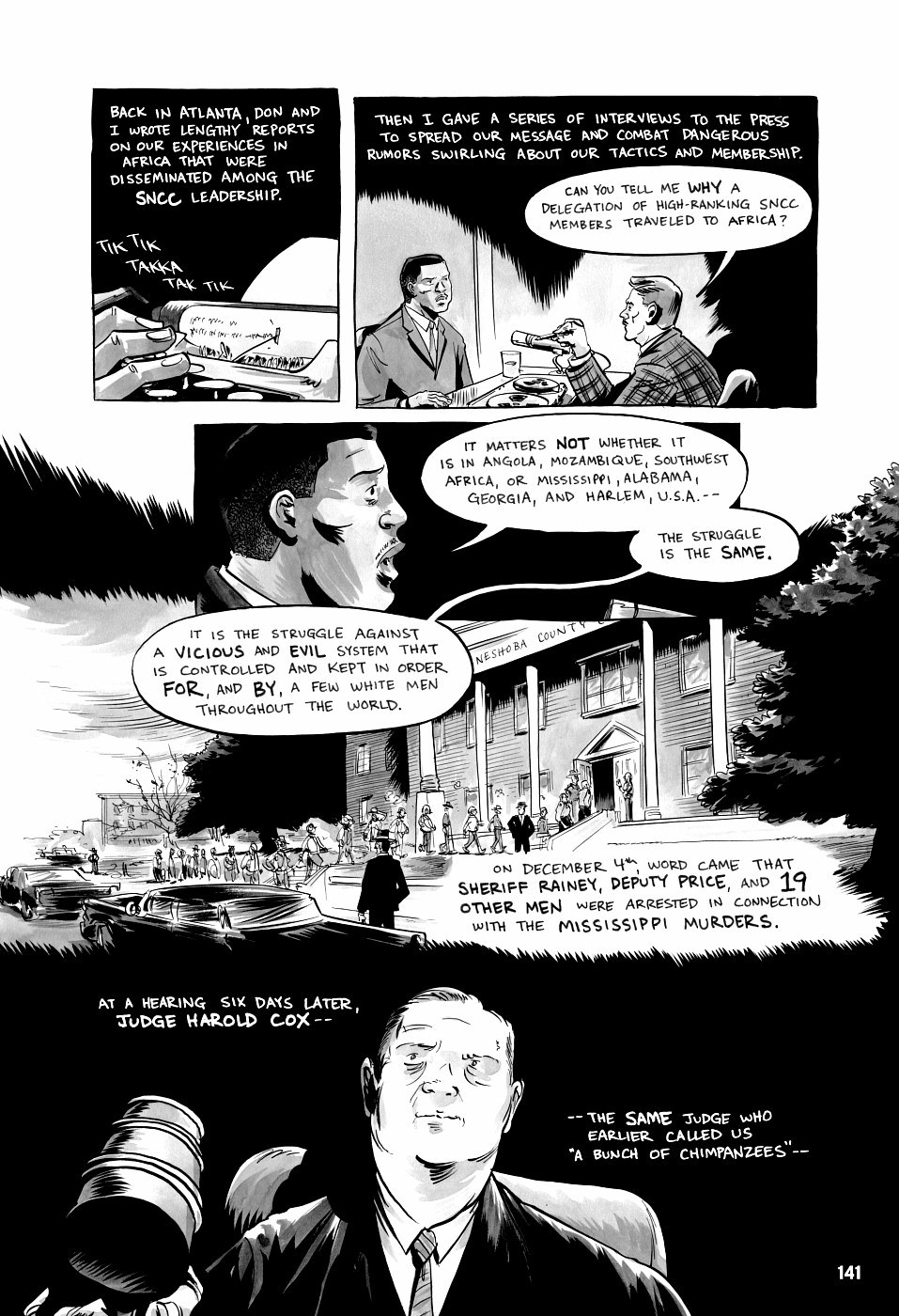 page 141 of march book three graphic novel