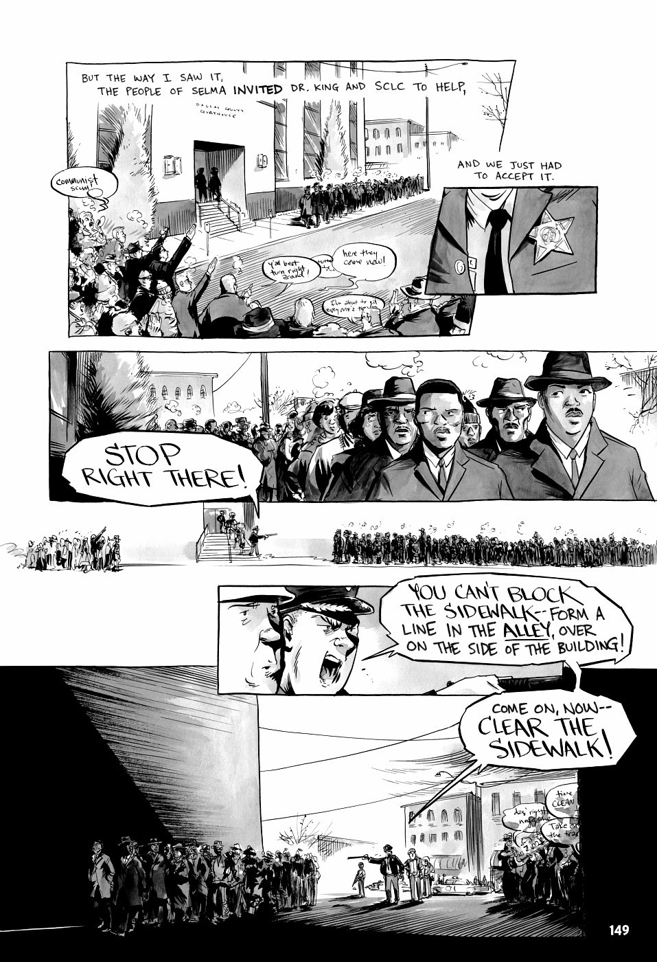 page 149 of march book three graphic novel