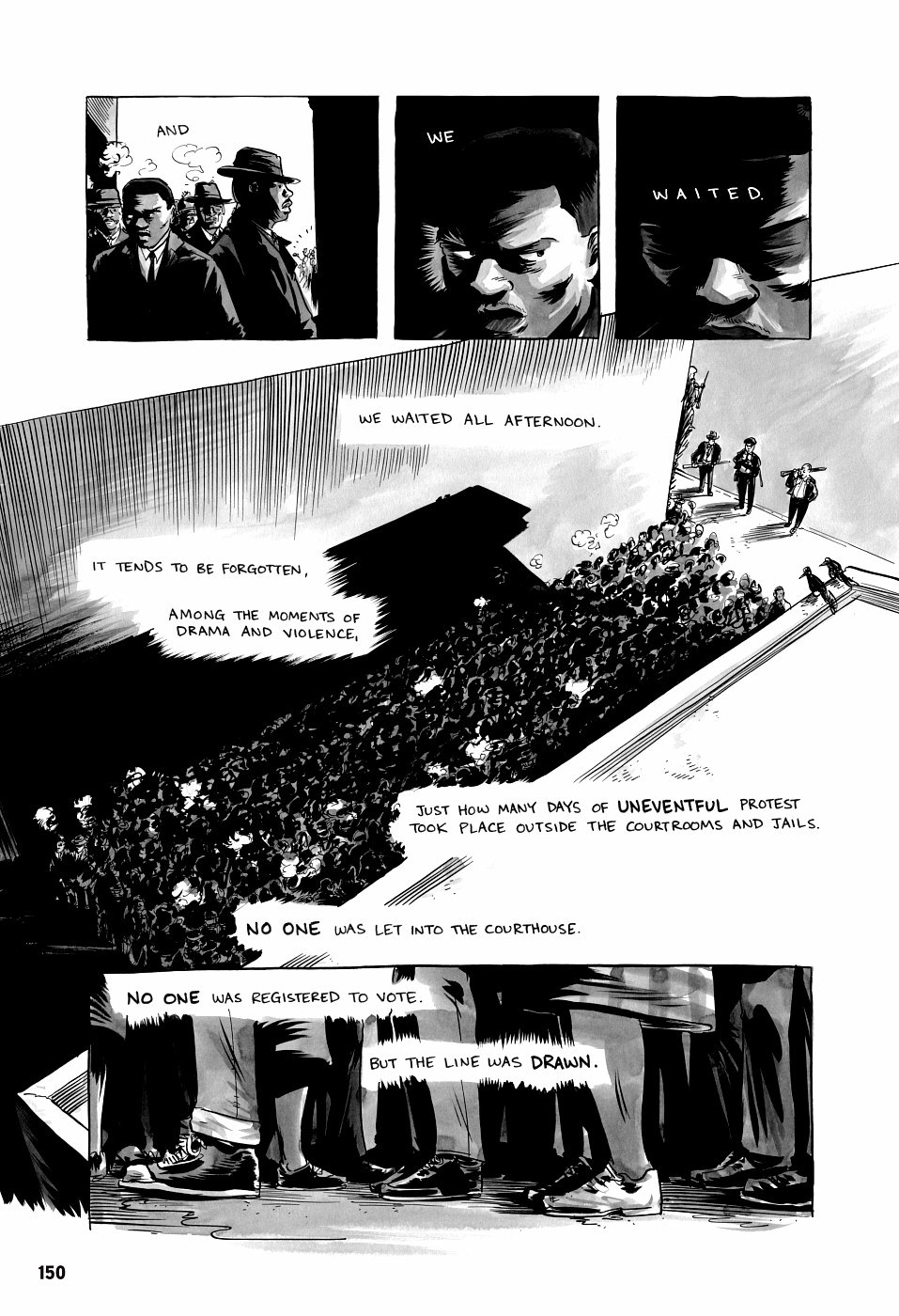 page 150 of march book three graphic novel