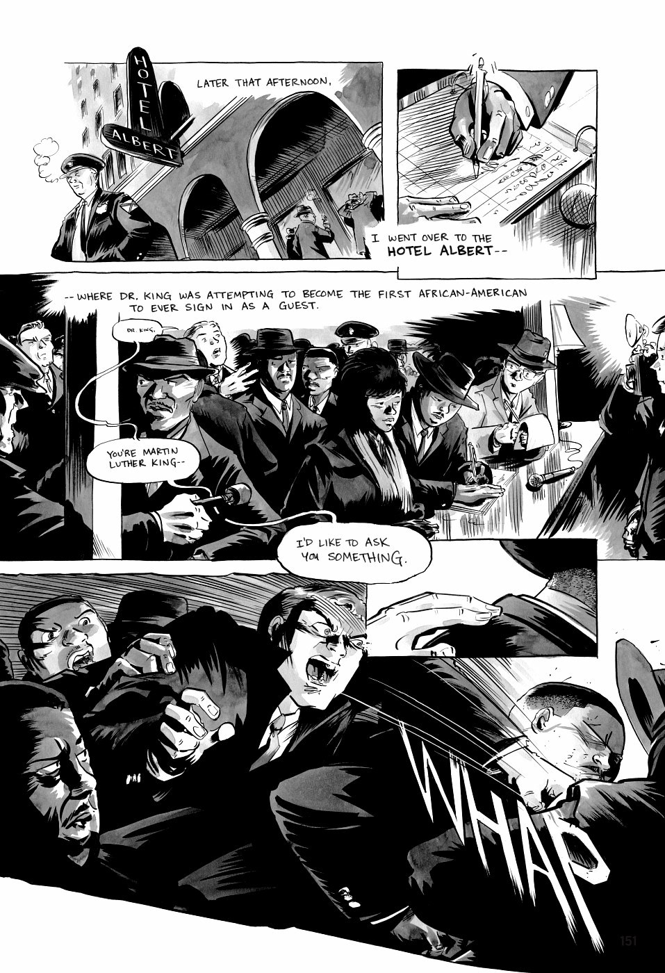 page 151 of march book three graphic novel