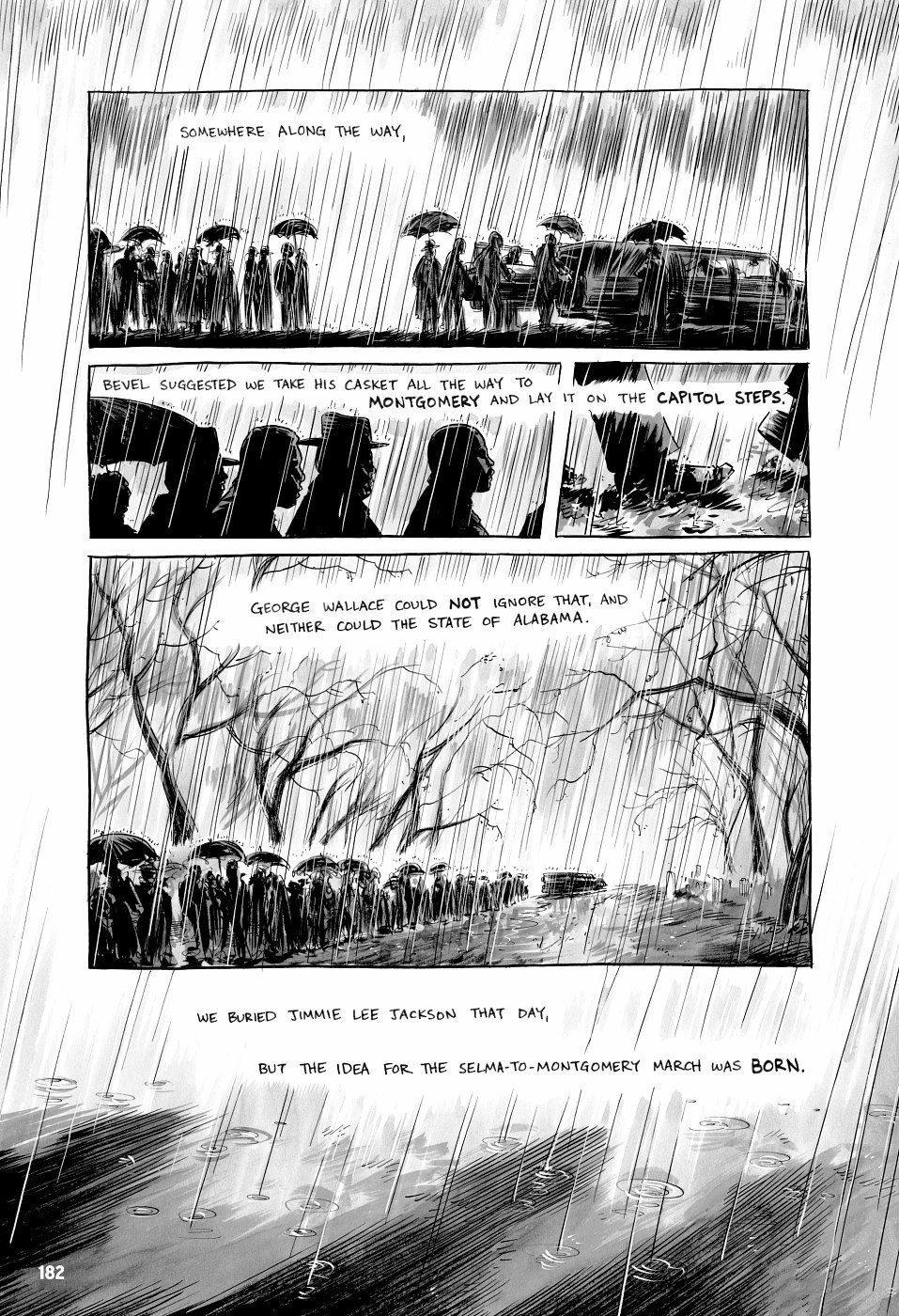 page 182 of march book three graphic novel