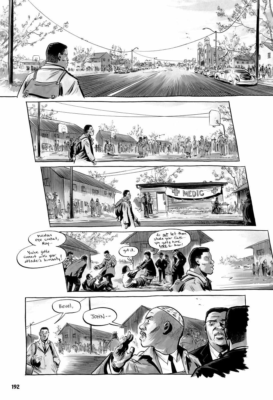 page 192 of march book three graphic novel