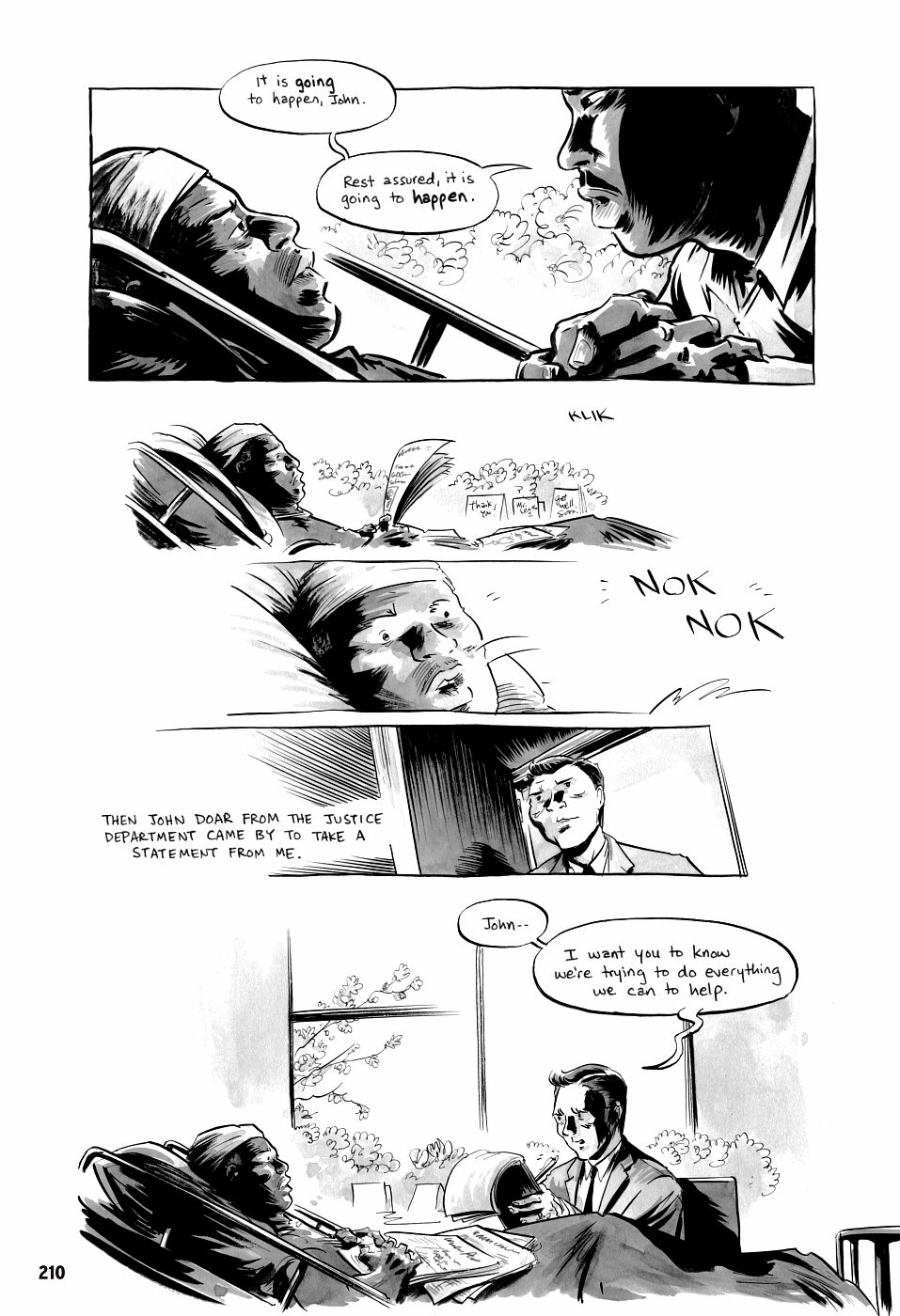 page 210 of march book three graphic novel