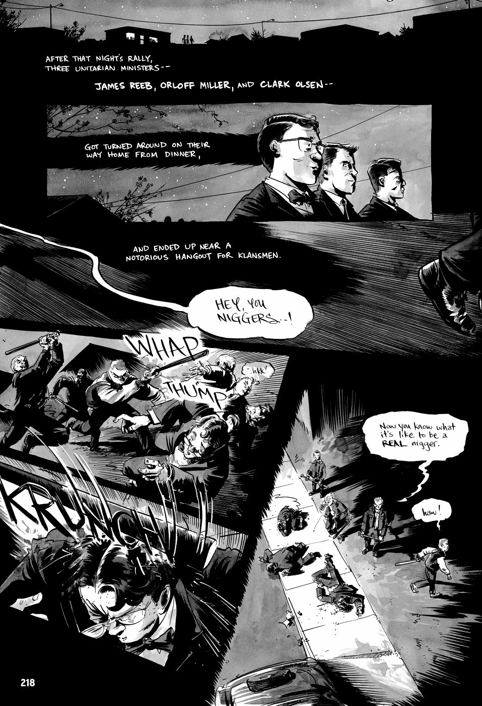 page 218 of march book three graphic novel
