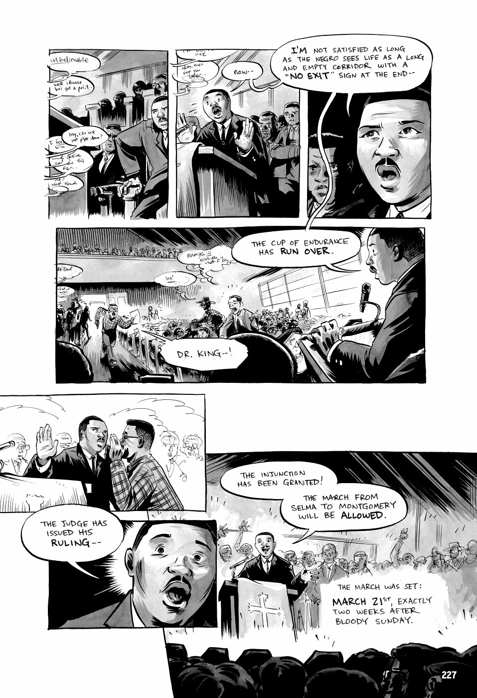 page 227 of march book three graphic novel