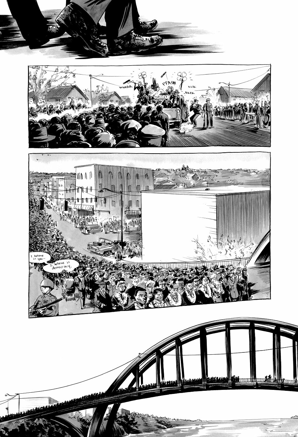 page 230 of march book three graphic novel