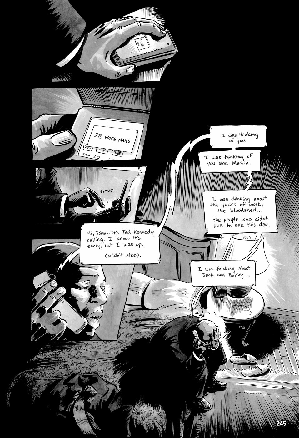 page 245 of march book three graphic novel