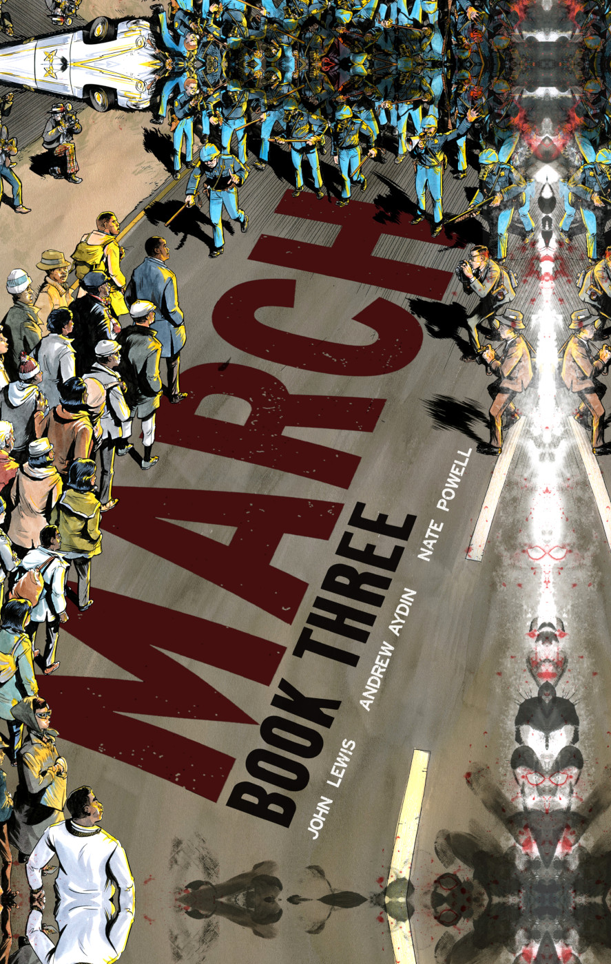 cover of march book three graphic novel