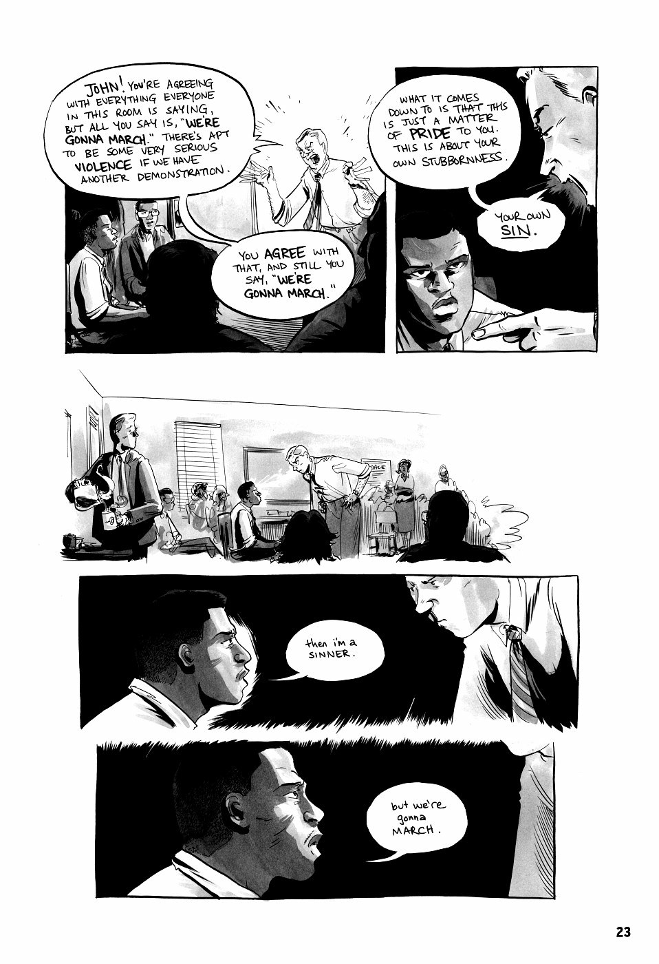 page 23 march book two graphic novel