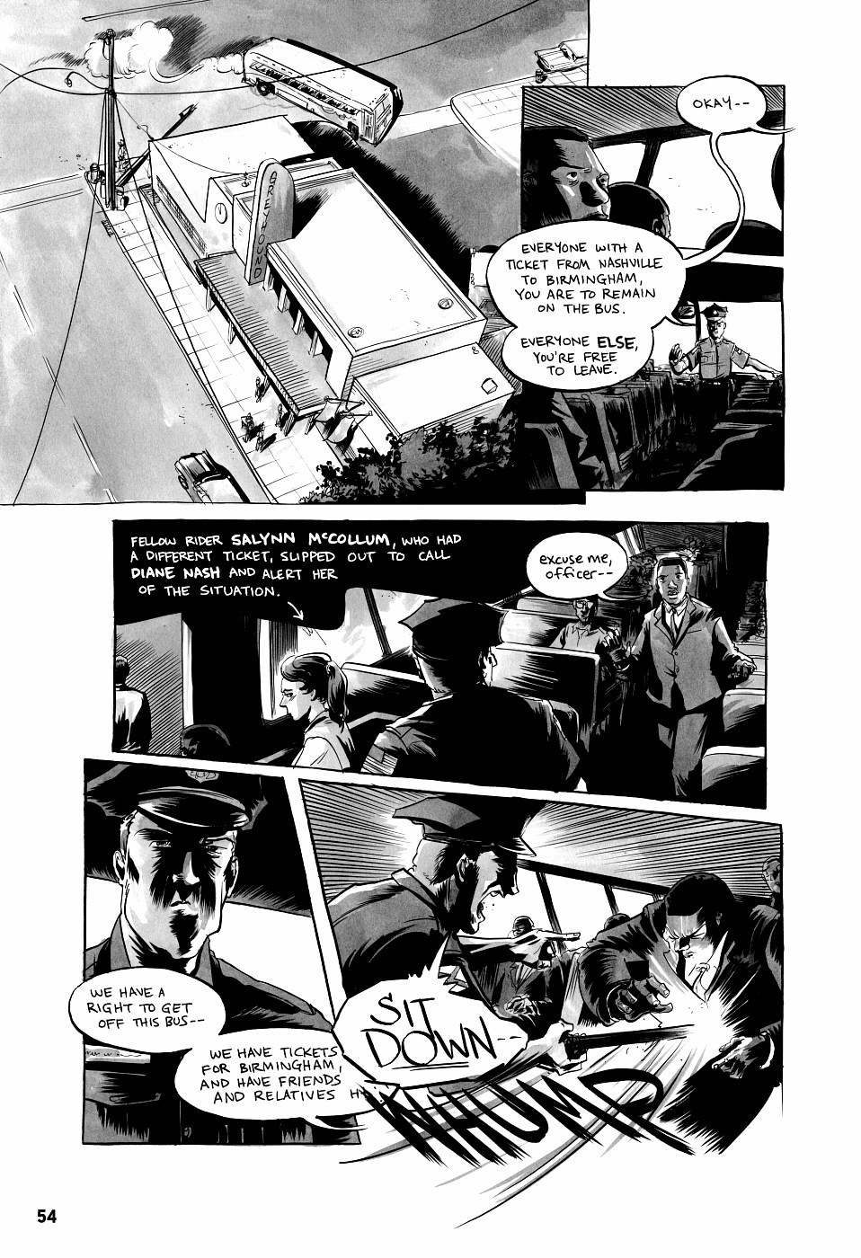 page 54 march book two graphic novel