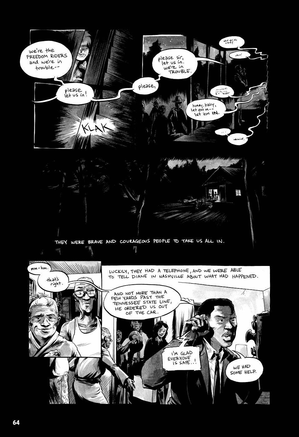 page 64 march book two graphic novel
