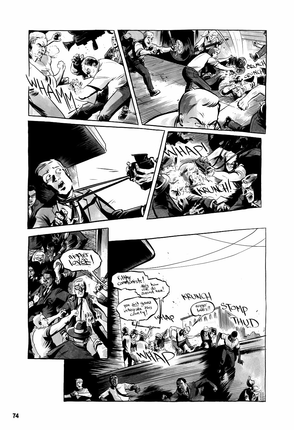 page 74 march book two graphic novel