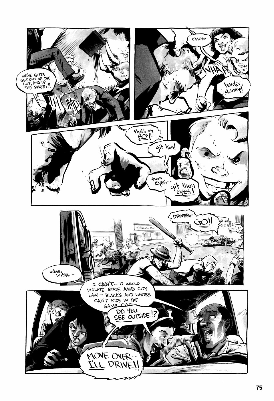 page 75 march book two graphic novel