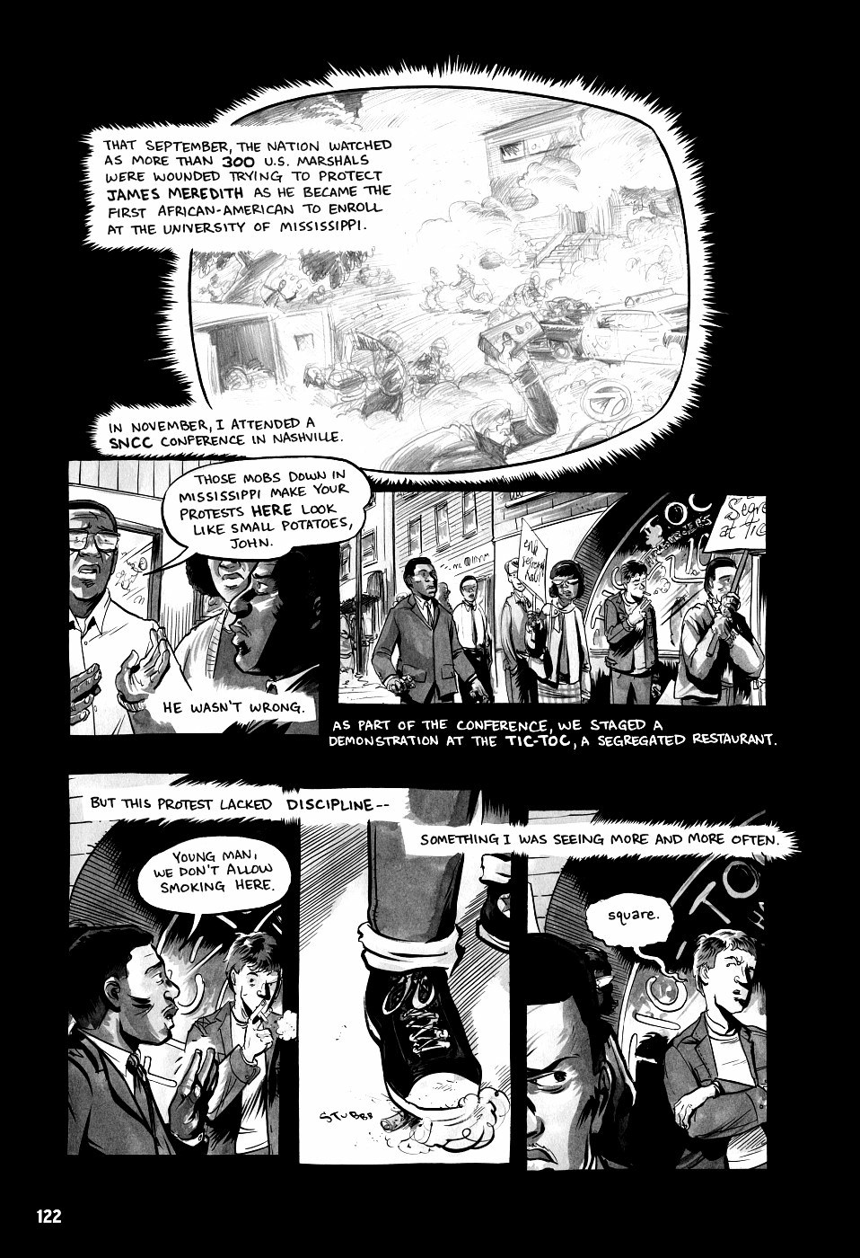 page 122 march book two graphic novel