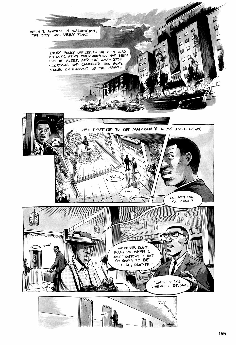 page 155 march book two graphic novel