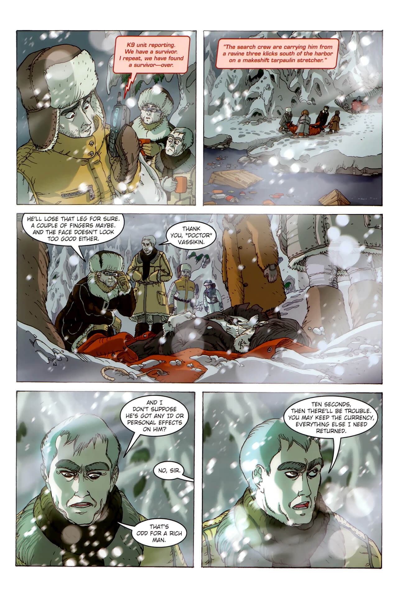 page 5 of artemis fowl the arctic incident graphic novel