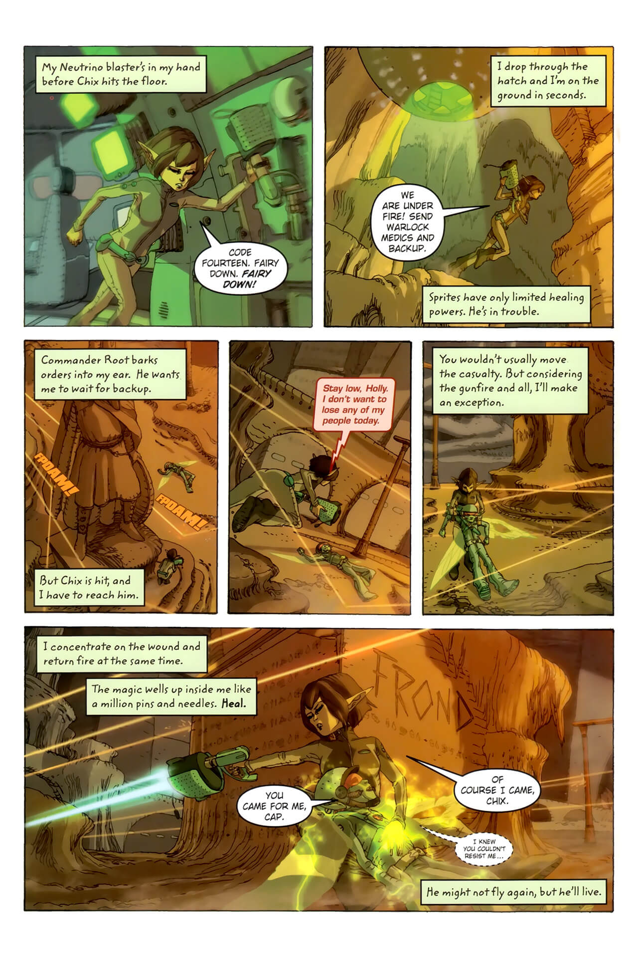 page 16 of artemis fowl the arctic incident graphic novel