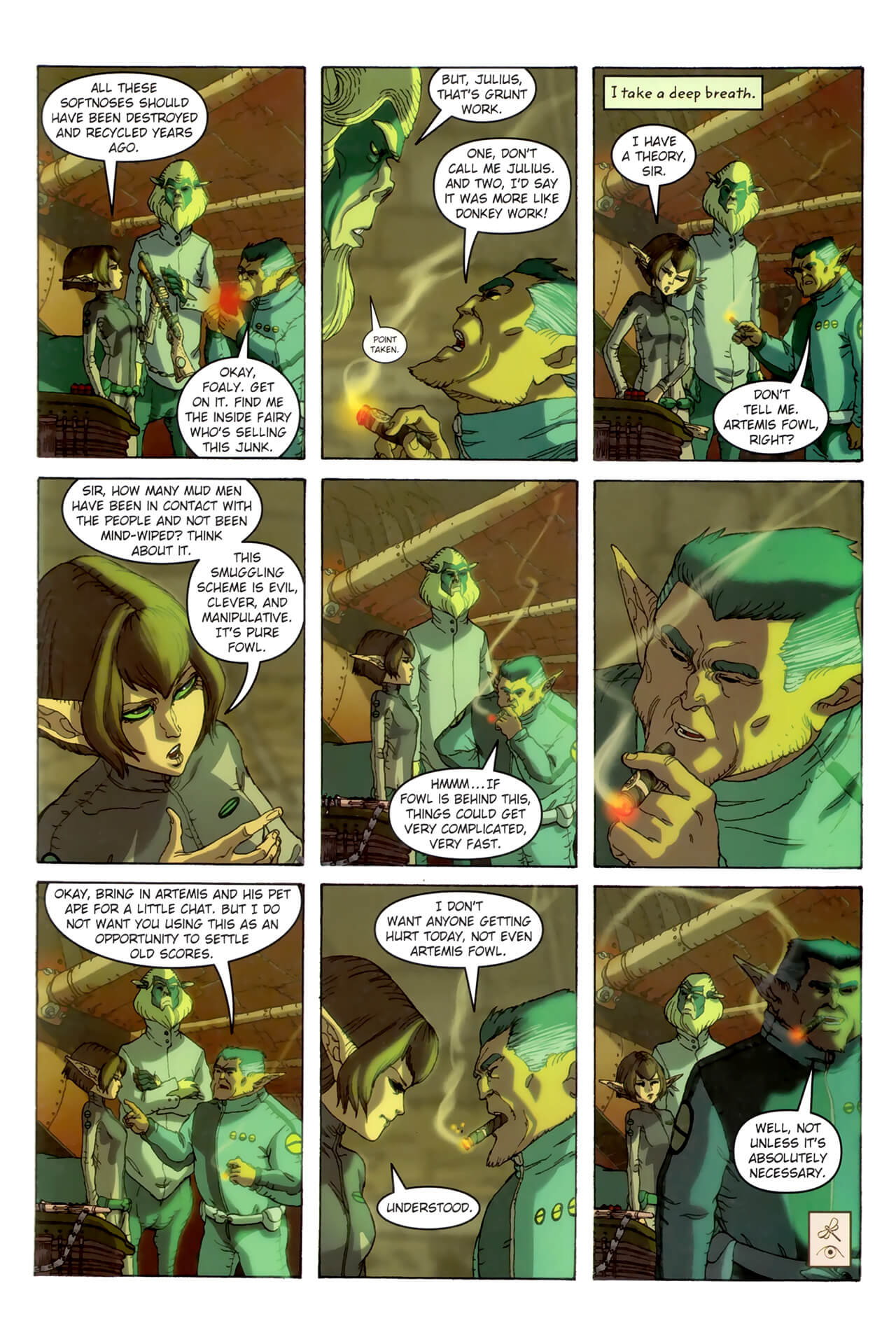 page 23 of artemis fowl the arctic incident graphic novel
