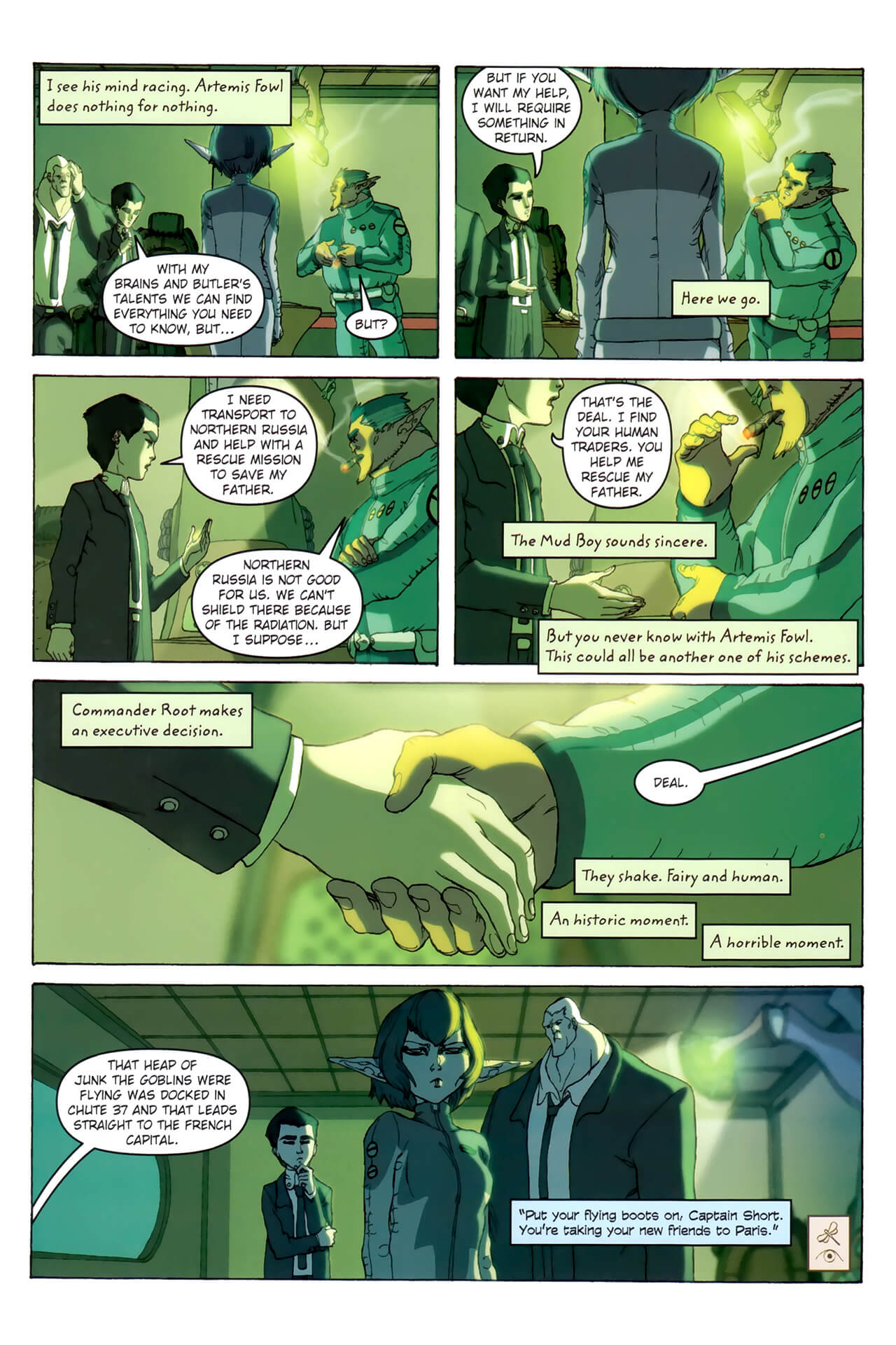 page 36 of artemis fowl the arctic incident graphic novel