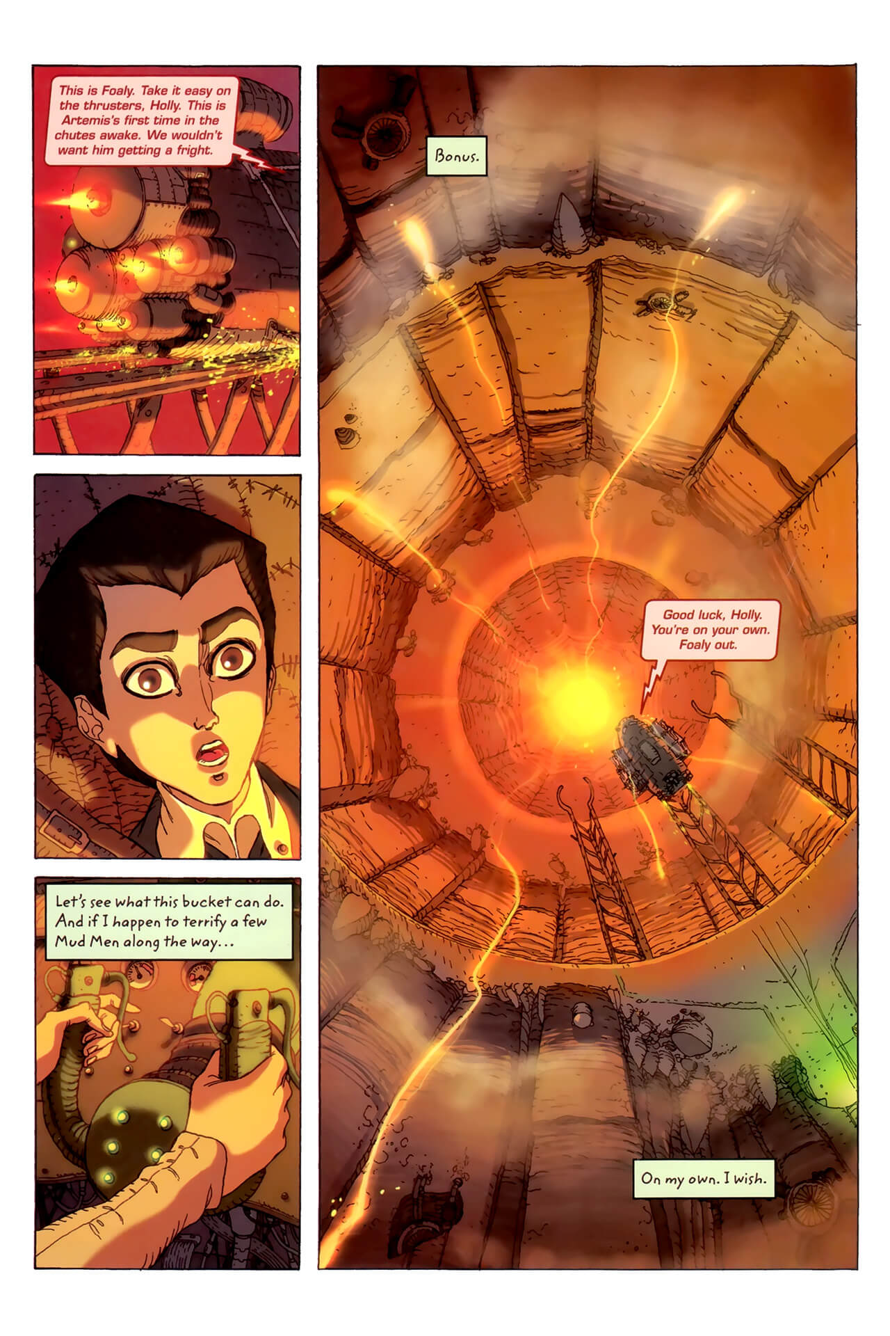 page 42 of artemis fowl the arctic incident graphic novel