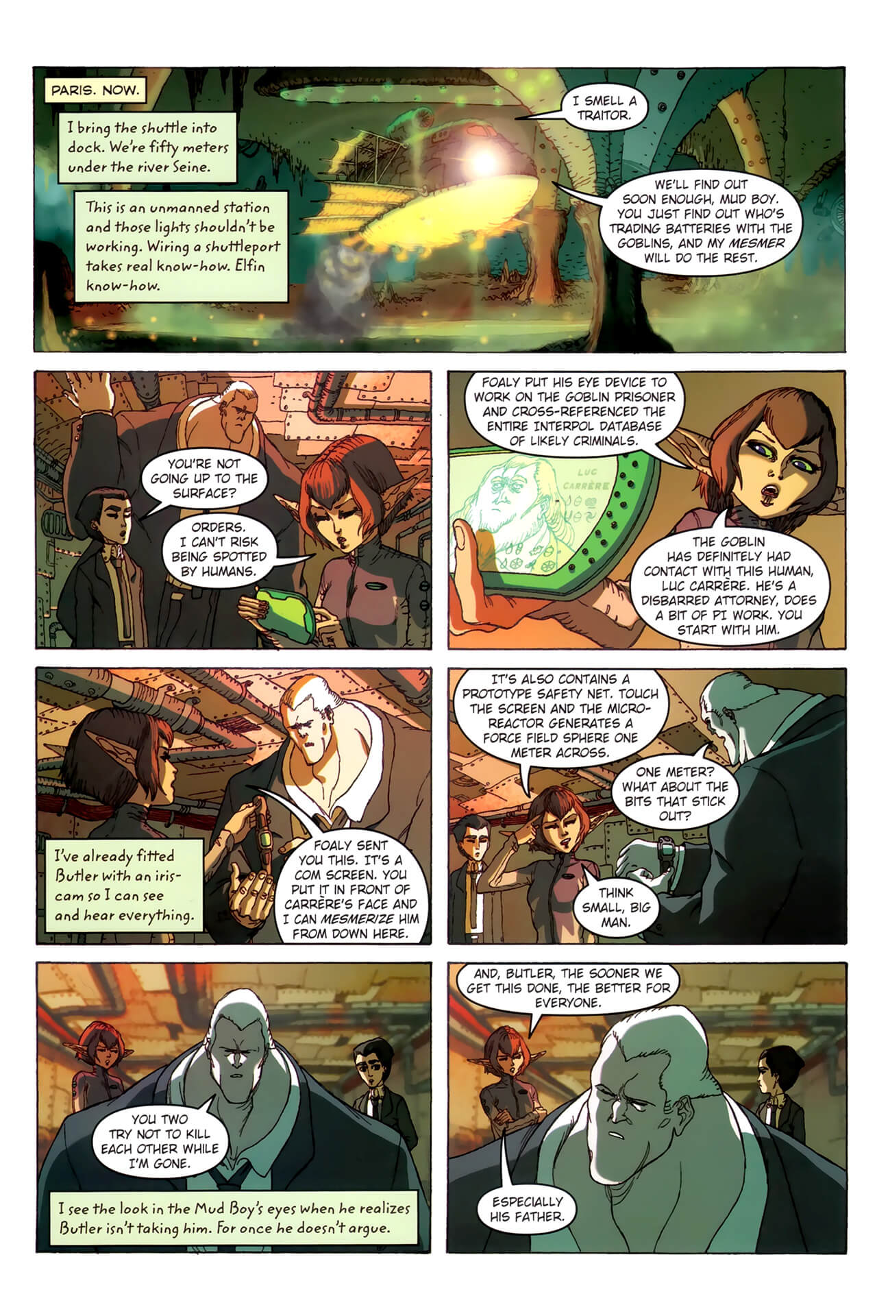 page 44 of artemis fowl the arctic incident graphic novel