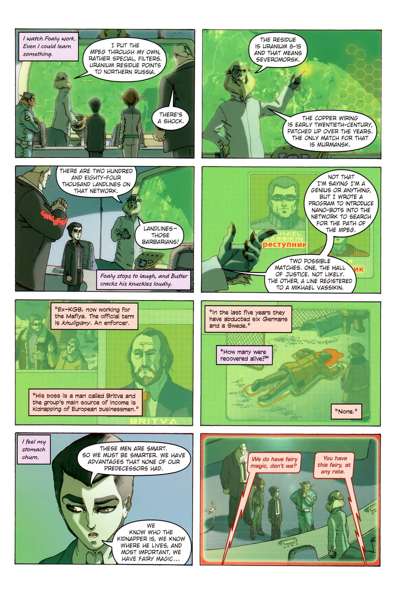 page 50 of artemis fowl the arctic incident graphic novel