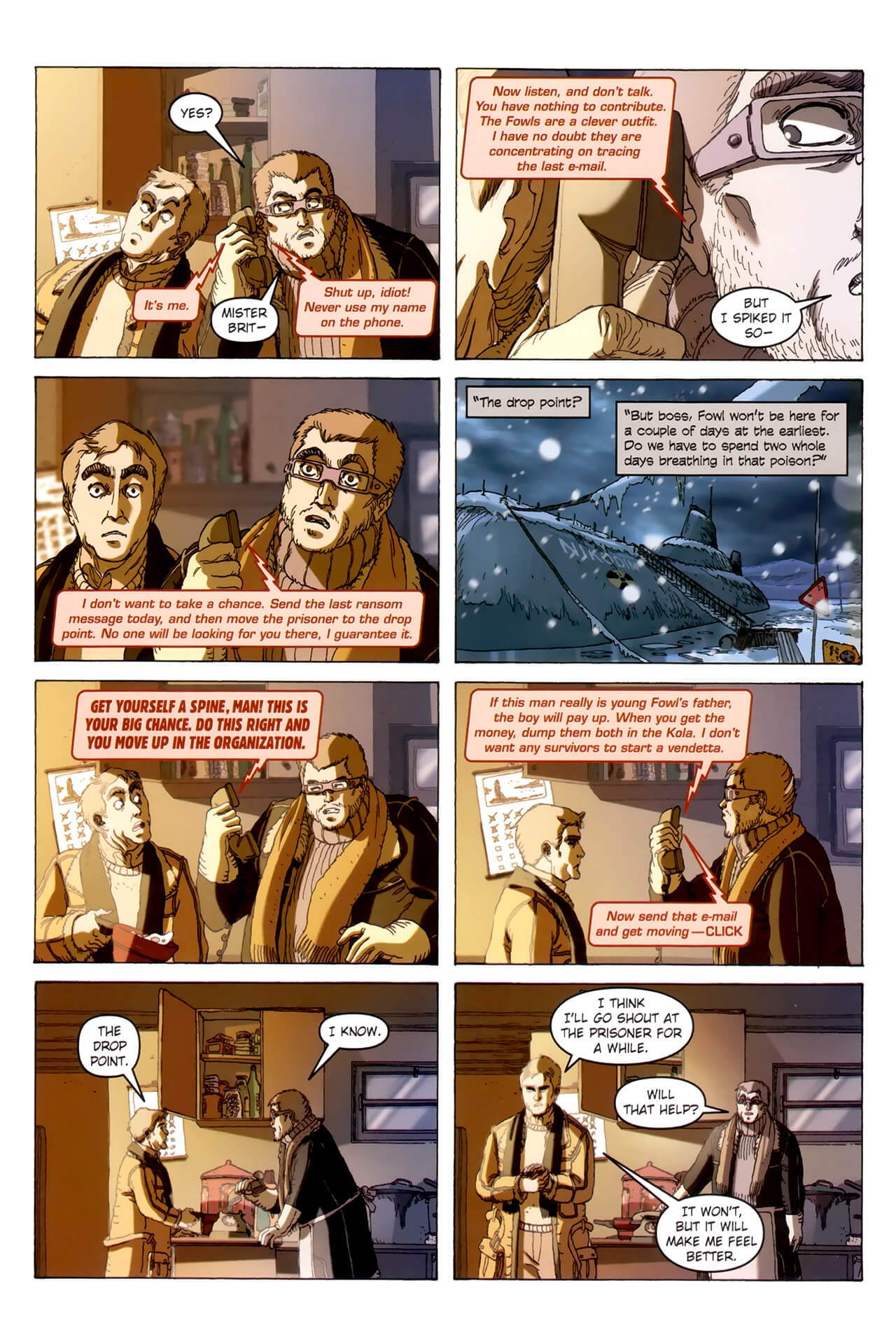 page 54 of artemis fowl the arctic incident graphic novel