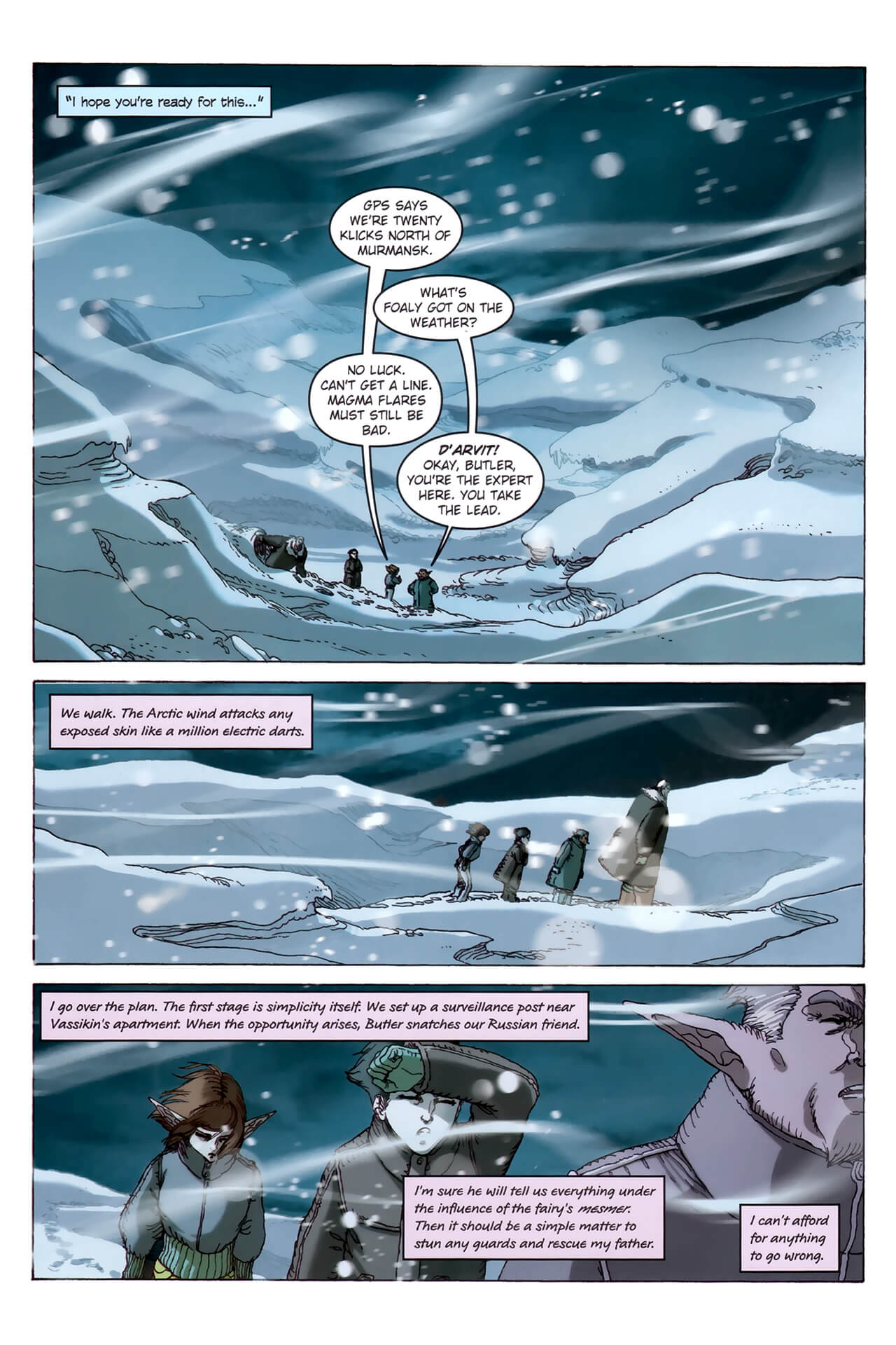 page 56 of artemis fowl the arctic incident graphic novel