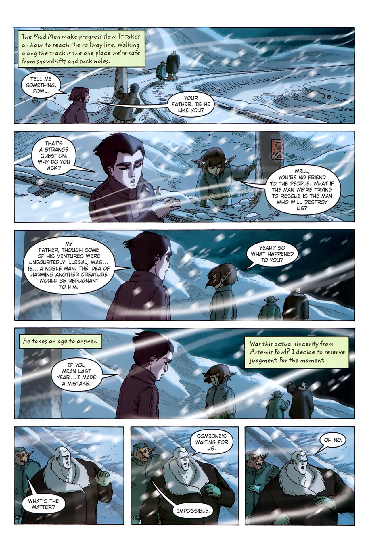page 57 of artemis fowl the arctic incident graphic novel
