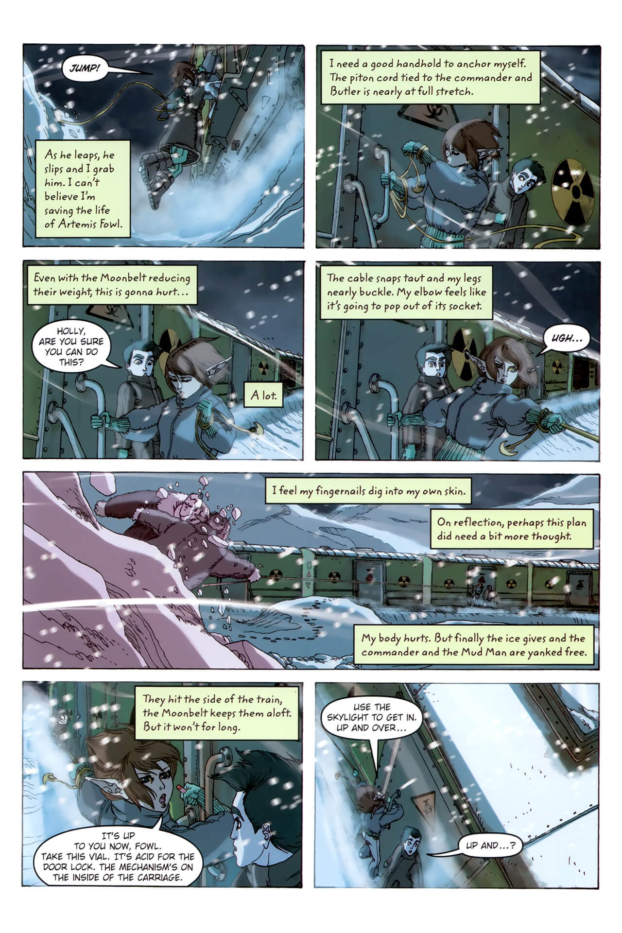 page 61 of artemis fowl the arctic incident graphic novel