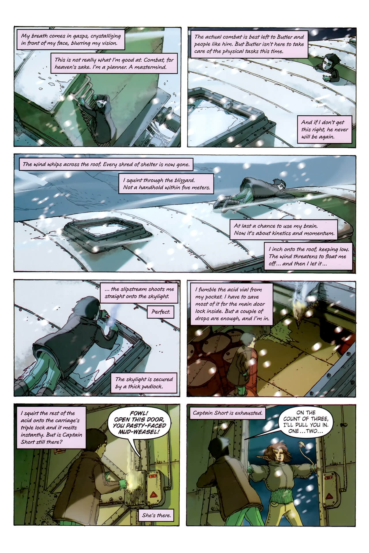 page 62 of artemis fowl the arctic incident graphic novel