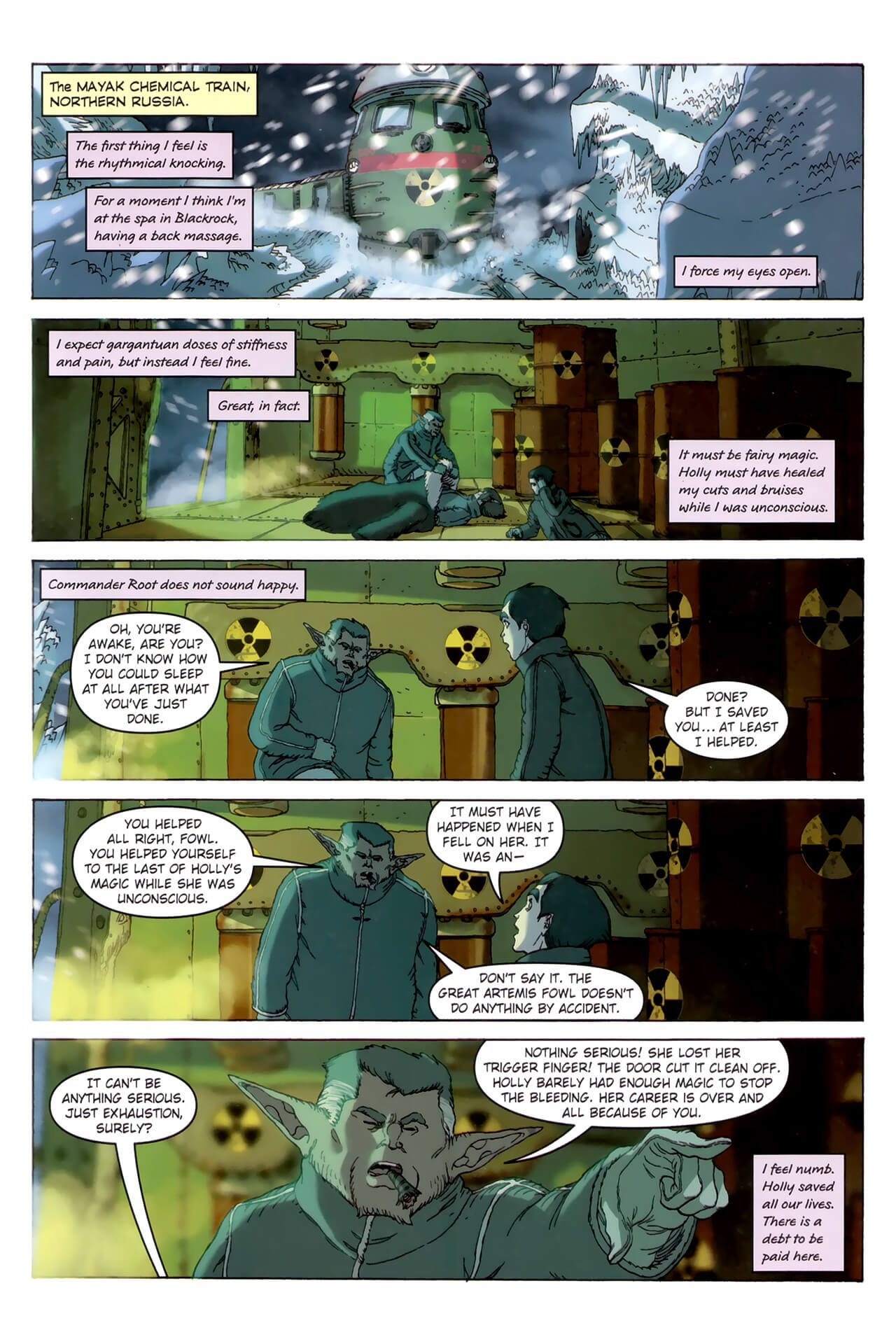 page 67 of artemis fowl the arctic incident graphic novel