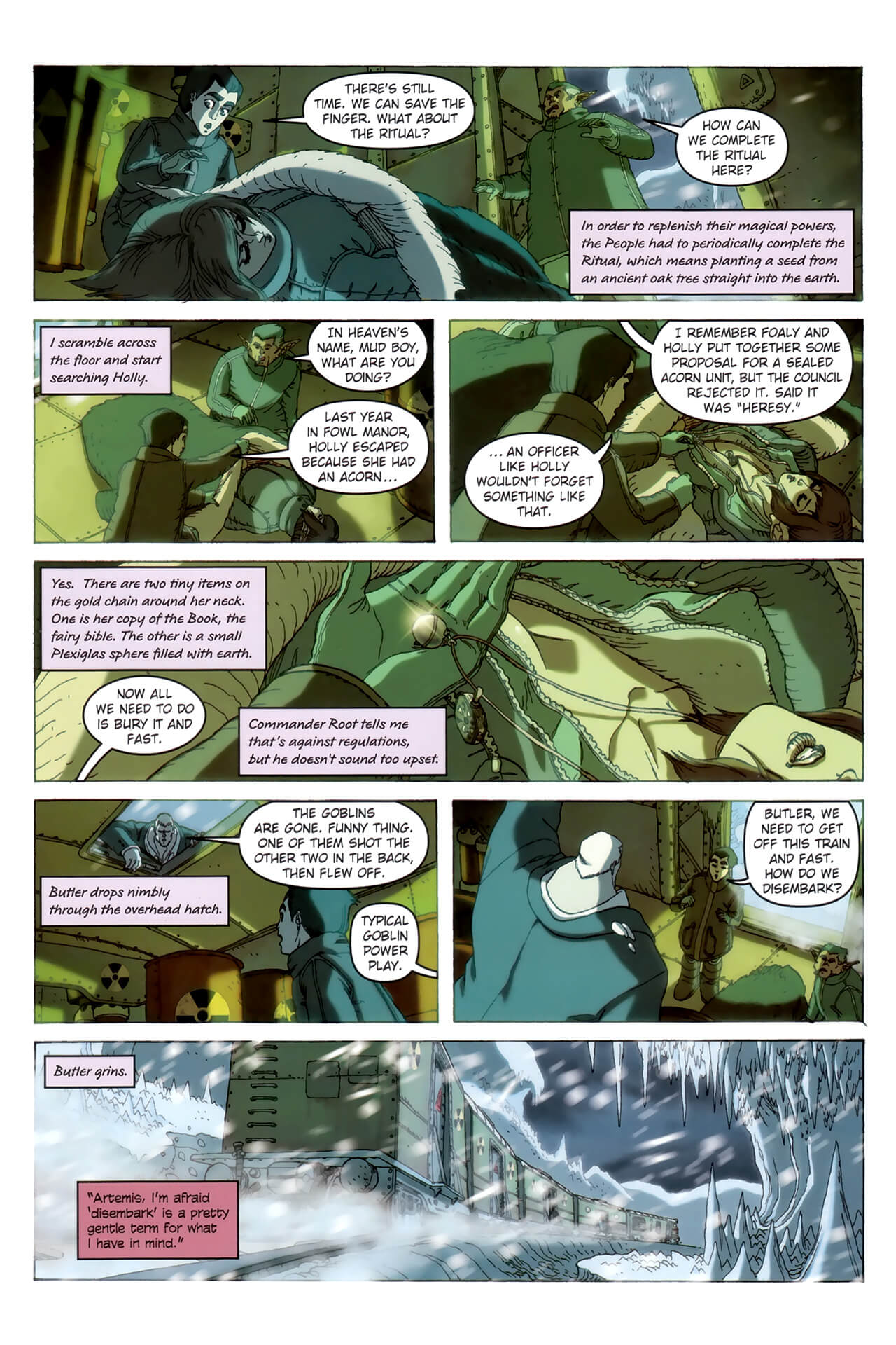 page 68 of artemis fowl the arctic incident graphic novel