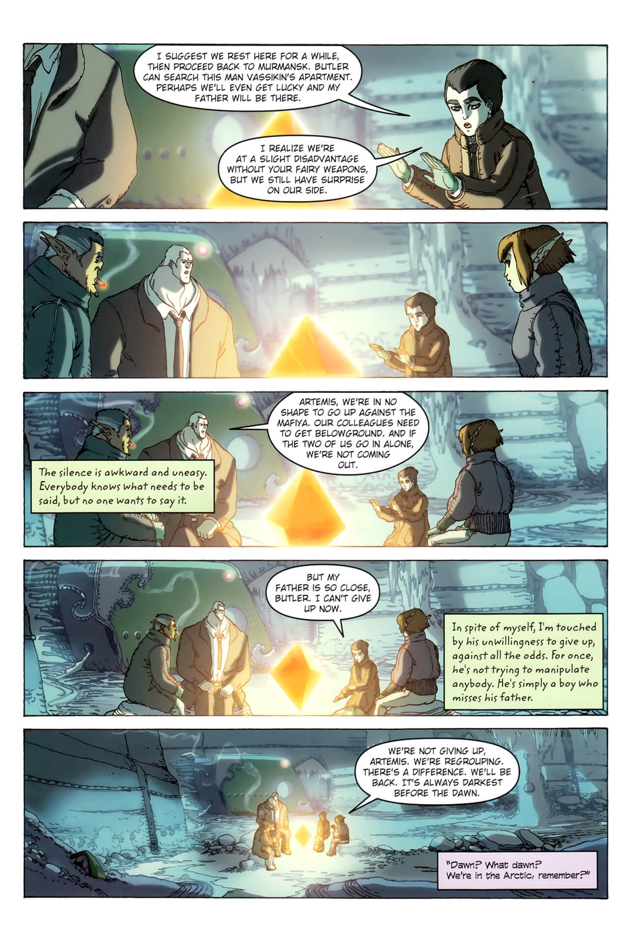 page 76 of artemis fowl the arctic incident graphic novel