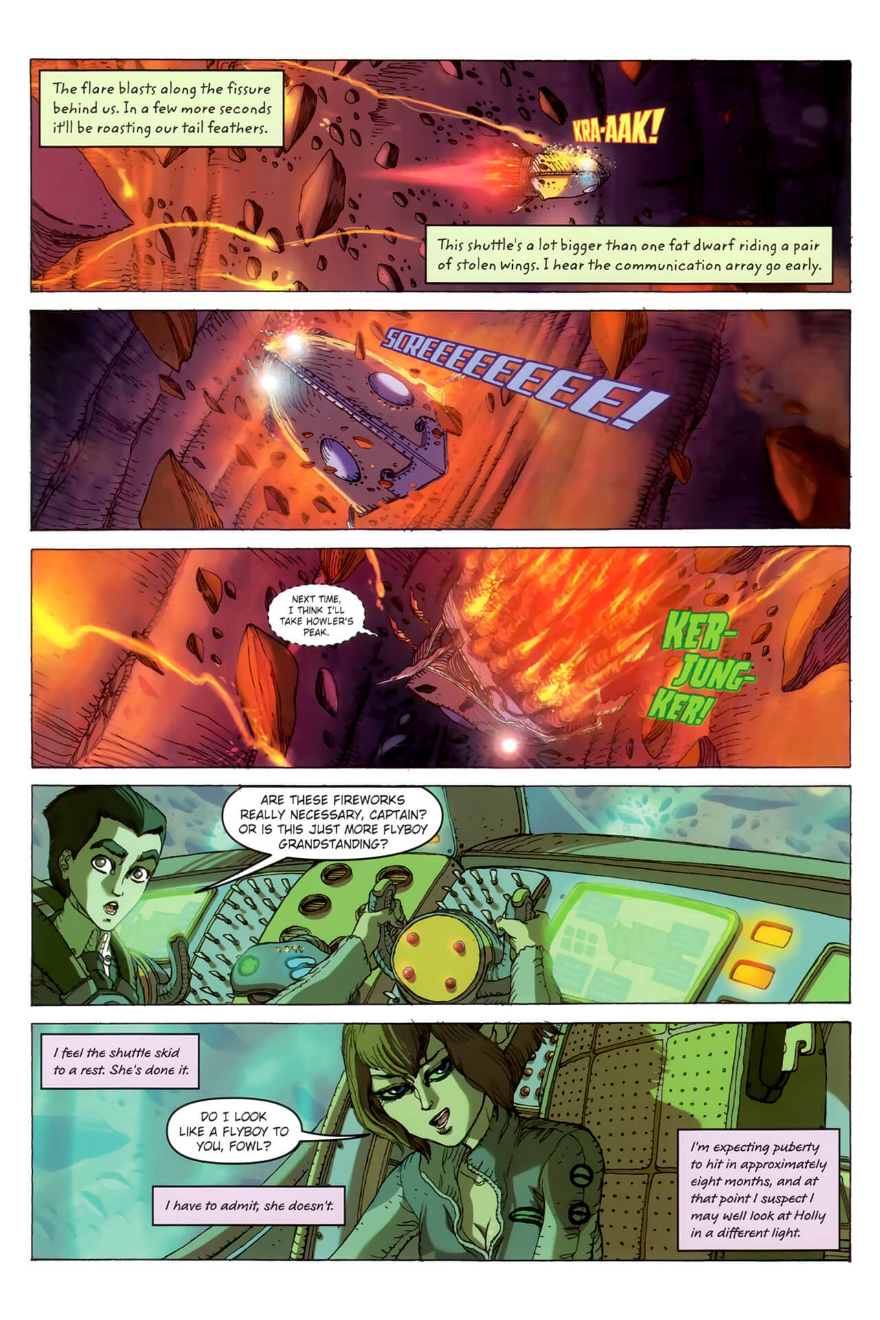 page 96 of artemis fowl the arctic incident graphic novel