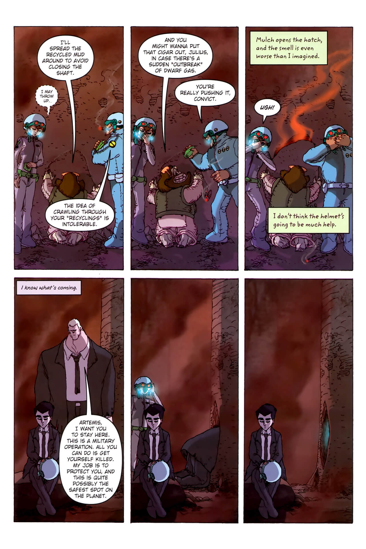 page 101 of artemis fowl the arctic incident graphic novel